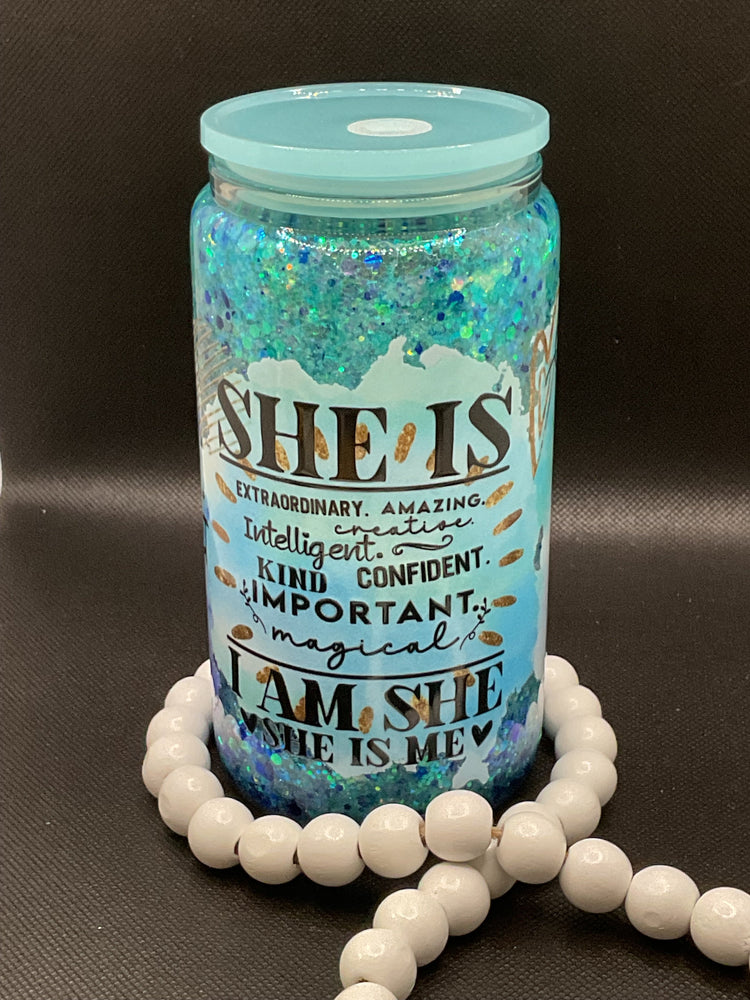 SNOW GLOBE GLASS TUMBLERS