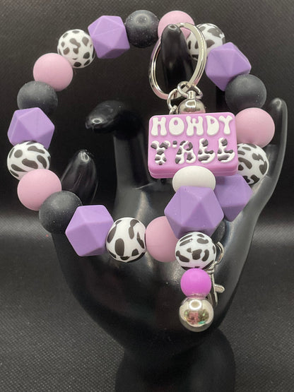 Silicone Wristlet with Keychain
