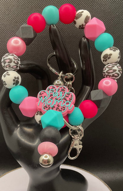 Silicone Wristlet with Keychain