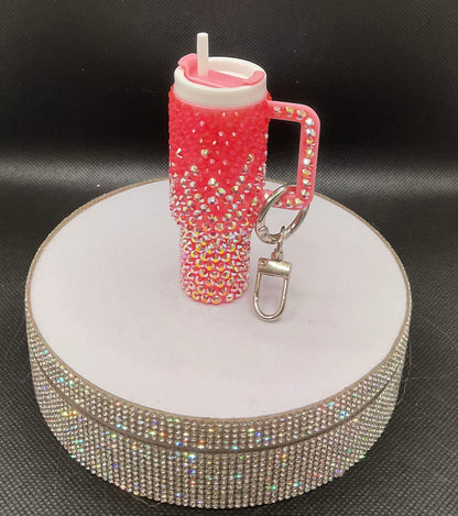 Blinged Tumbler Keychain
