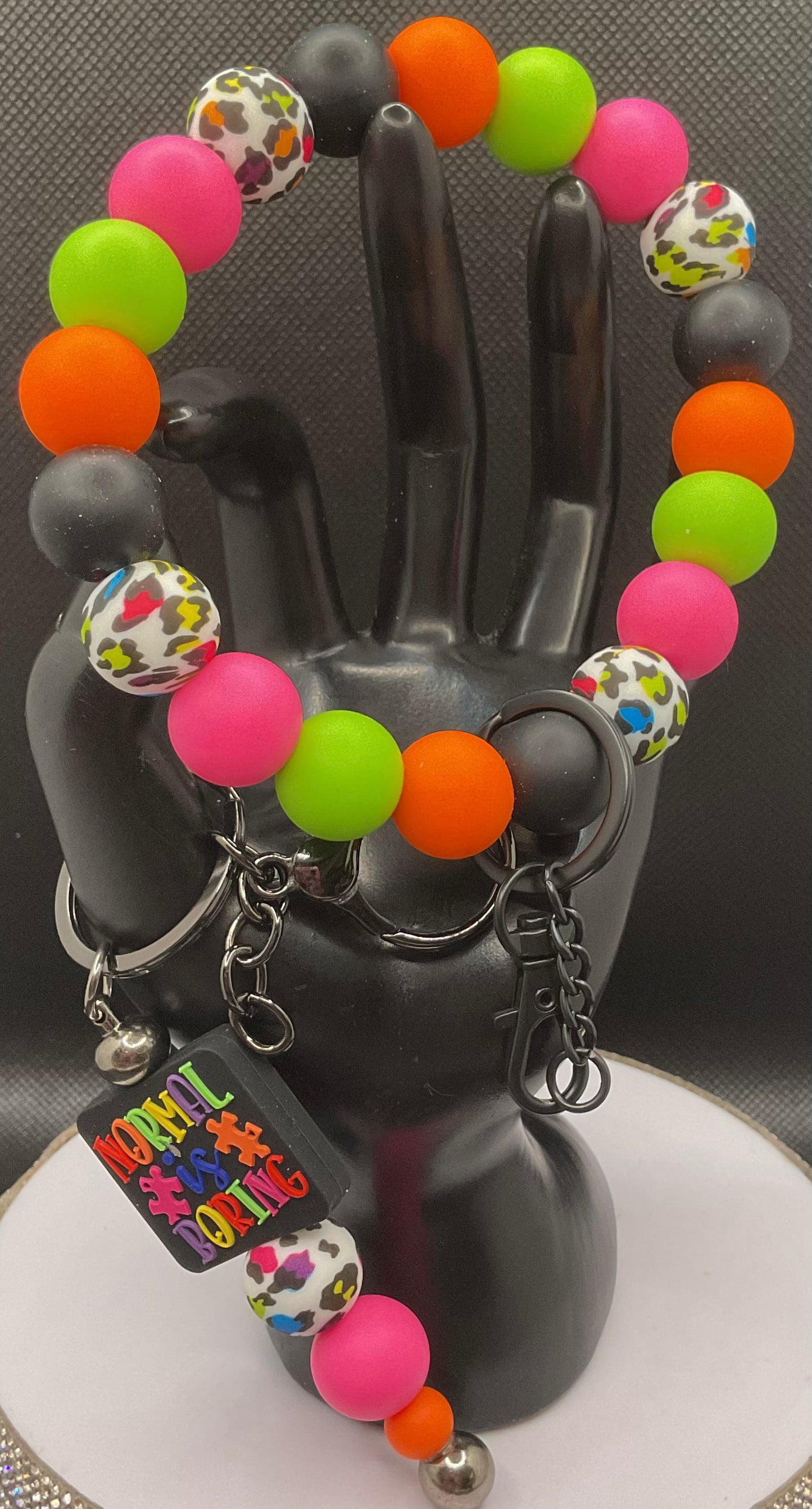 Silicone Wristlet with Keychain