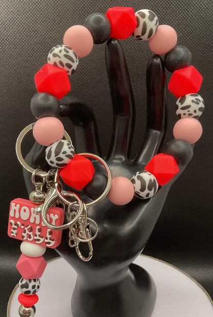 Silicone Wristlet with Keychain