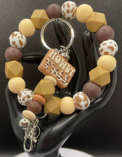 Silicone Wristlet with Keychain
