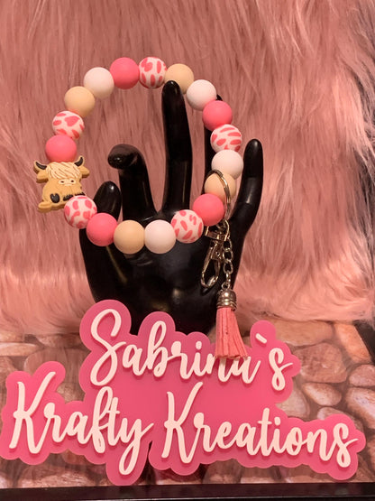 Silicone Beaded Wristlet