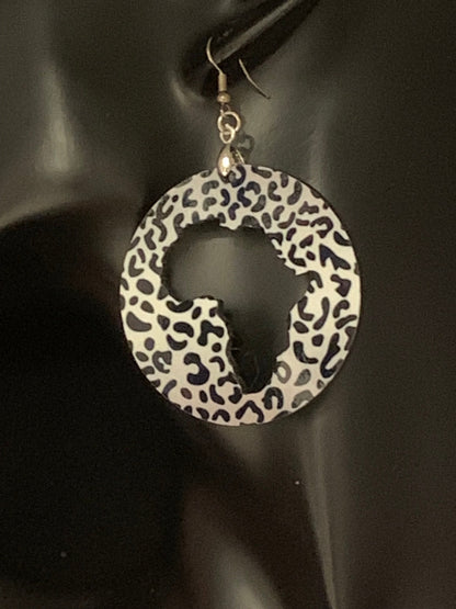 Africa Map Earrings