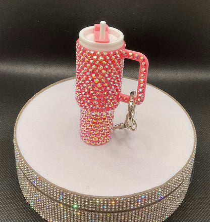 Blinged Tumbler Keychain