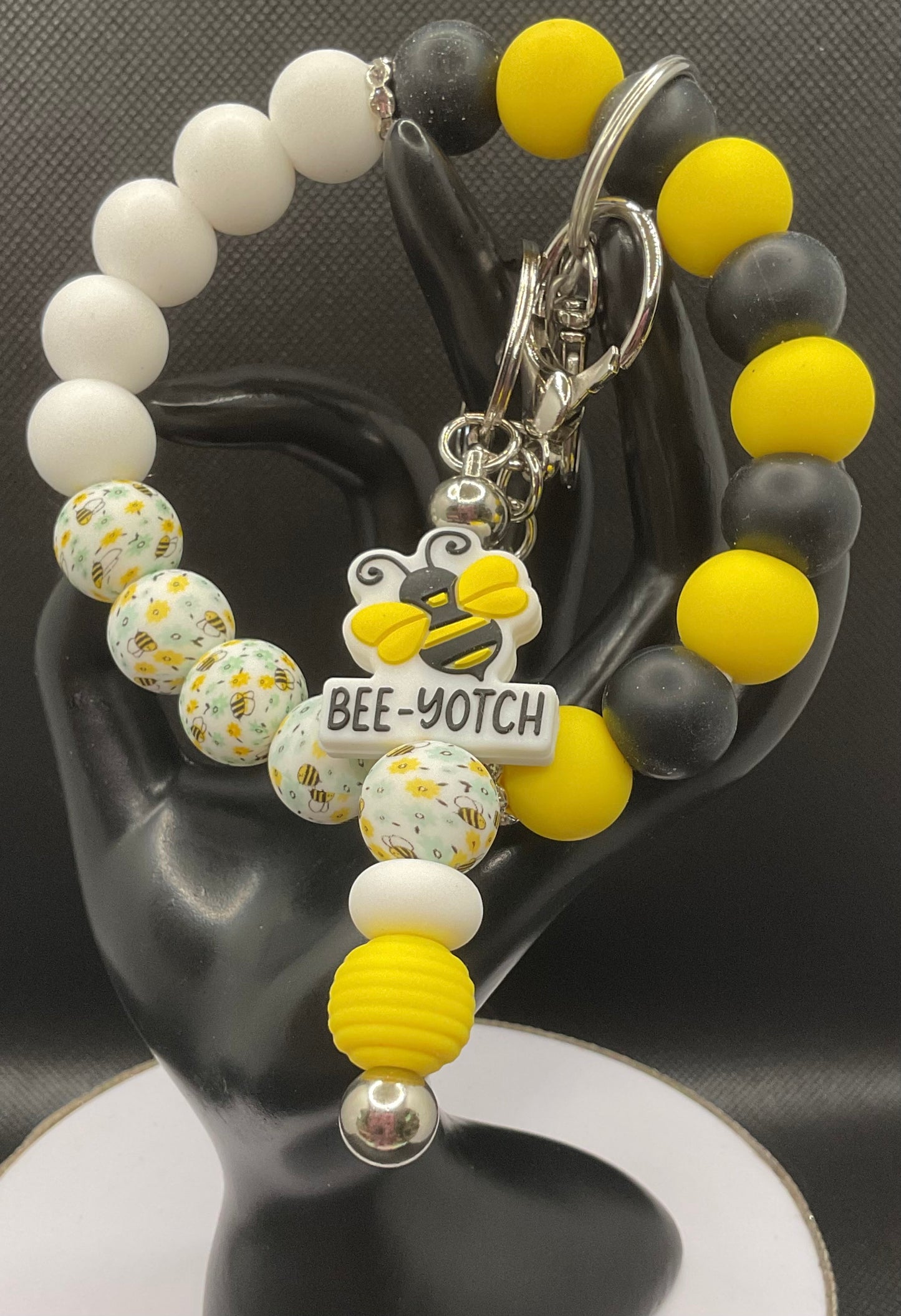 Silicone Wristlet with Keychain