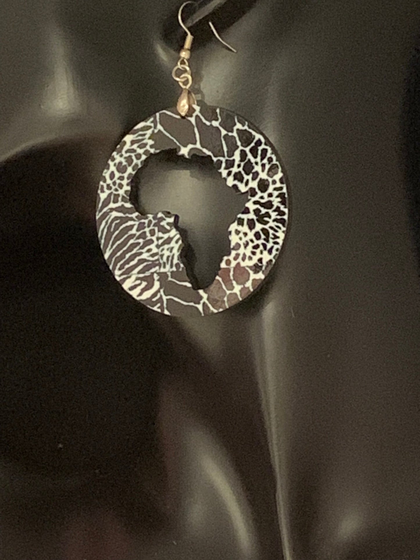Africa Map Earrings