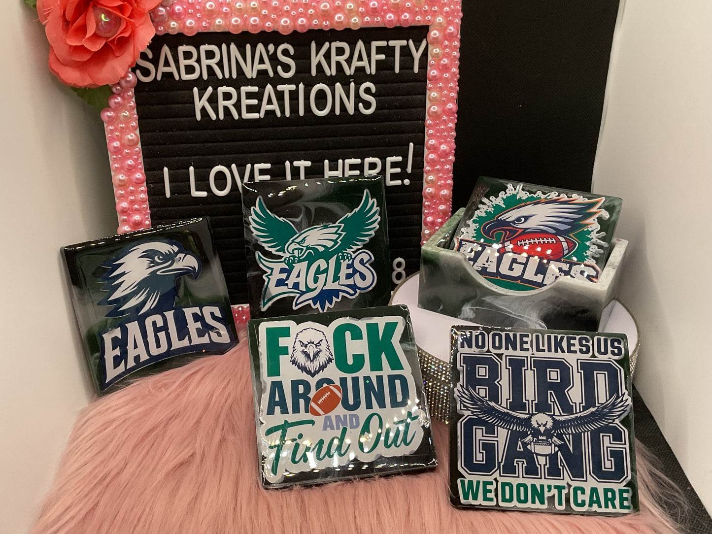 Team Coasters with Holder