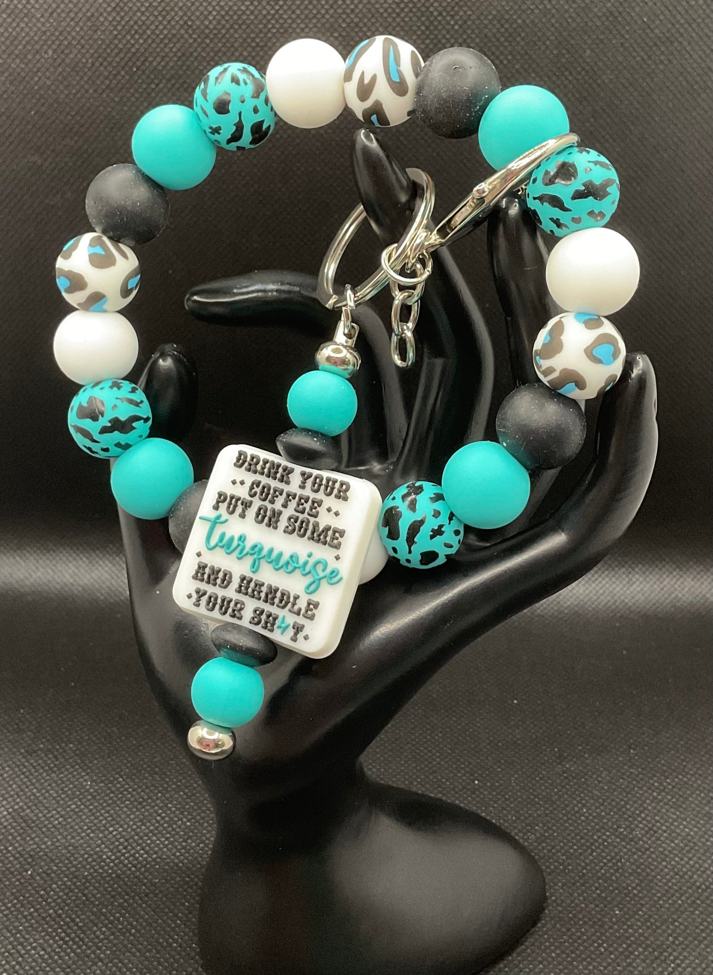 Silicone Wristlet with Keychain