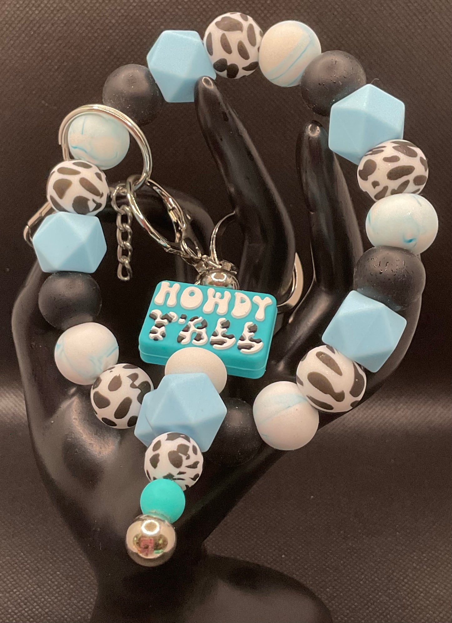 Silicone Wristlet with Keychain