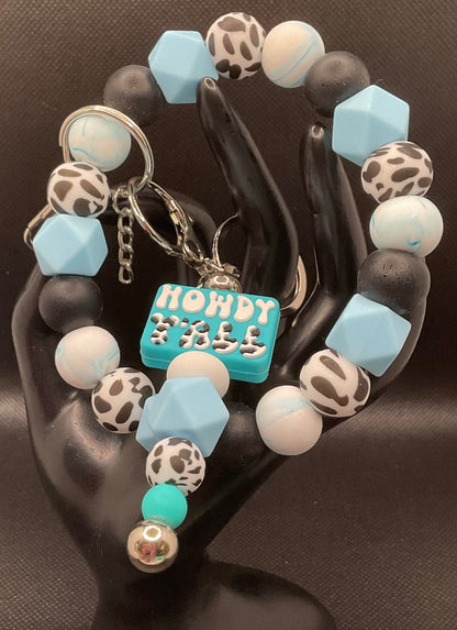 Silicone Wristlet with Keychain