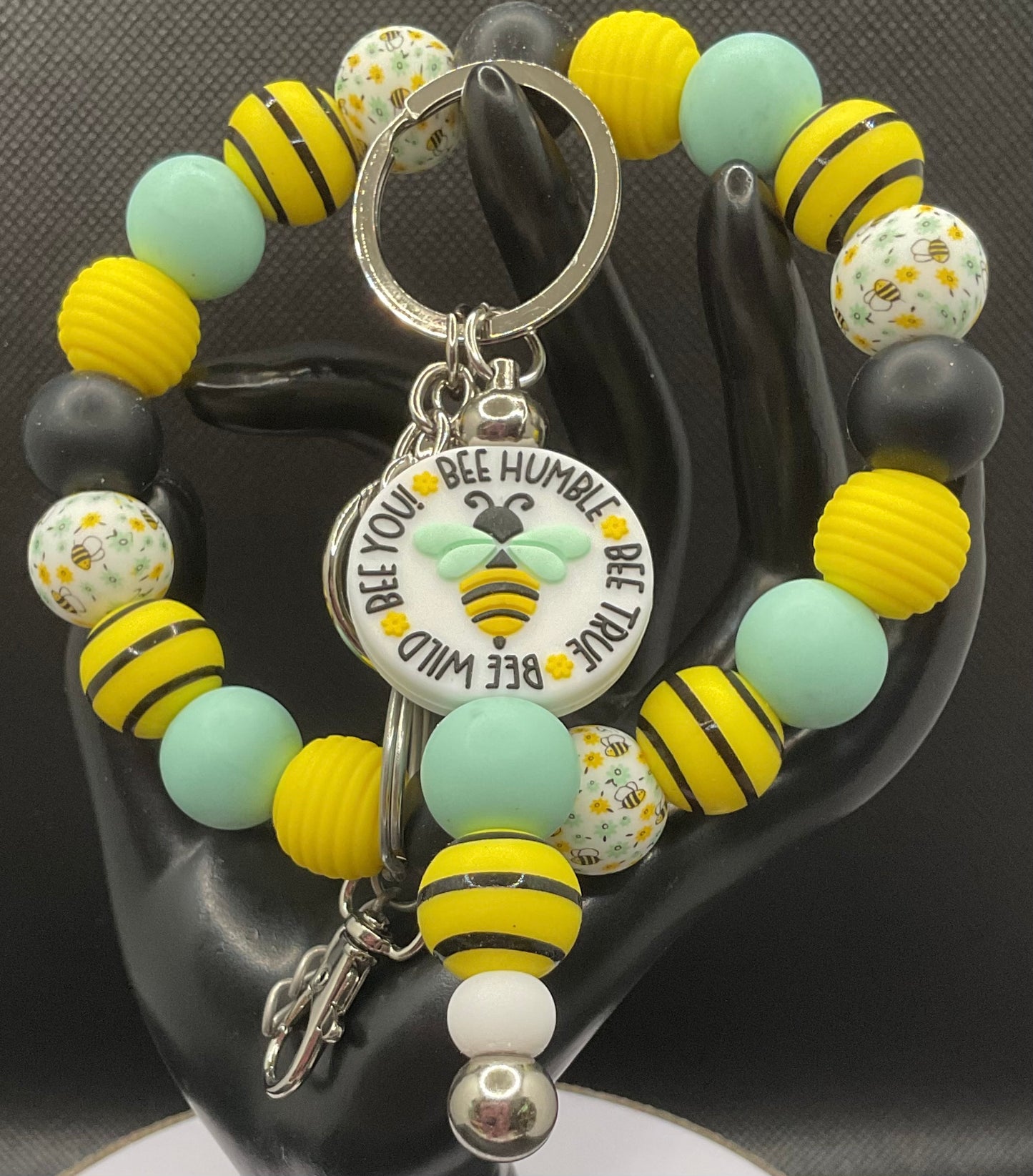 Silicone Wristlet with Keychain