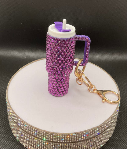 Blinged Tumbler Keychain