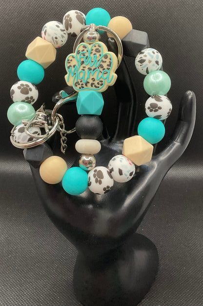 Silicone Wristlet with Keychain