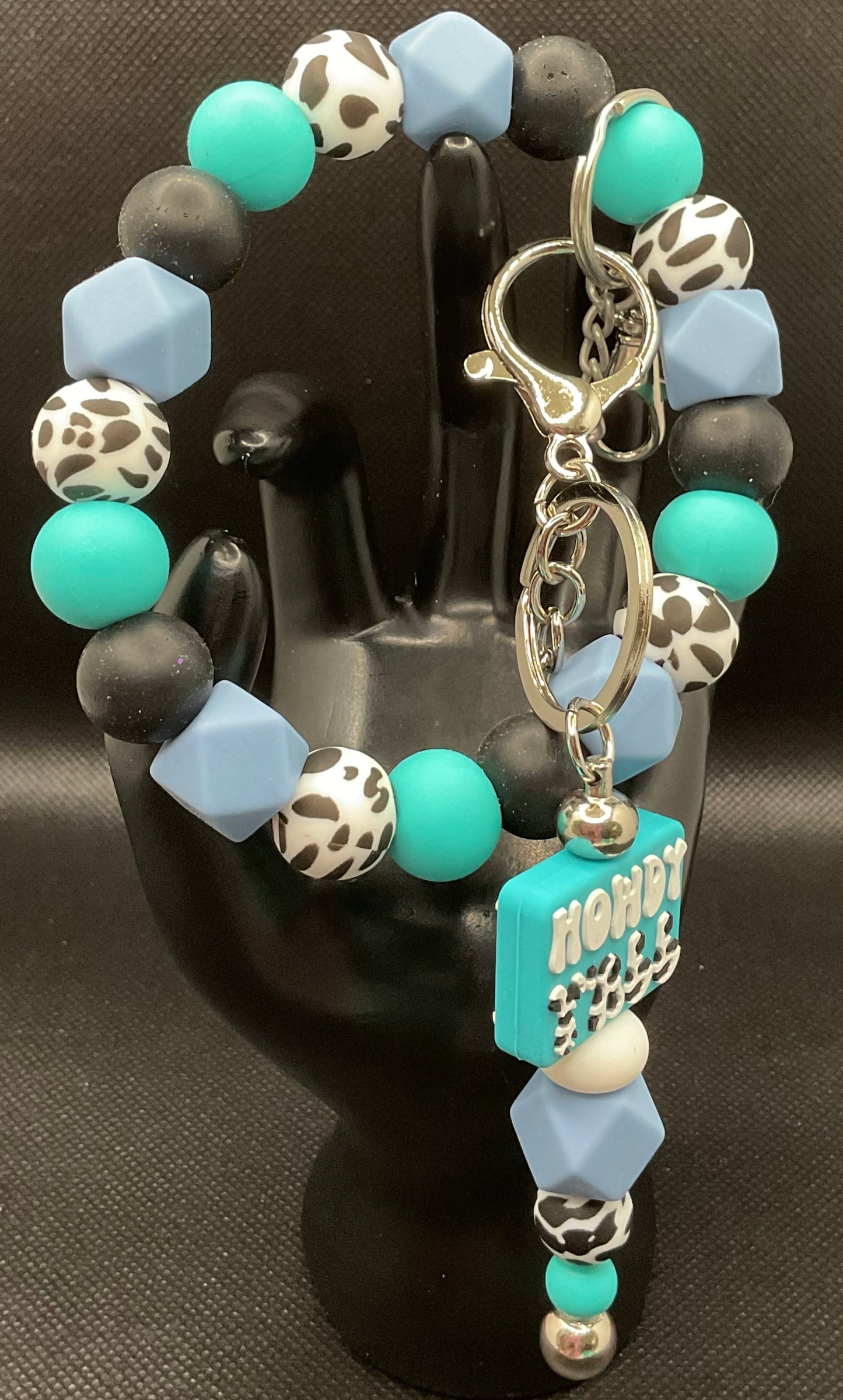 Silicone Wristlet with Keychain