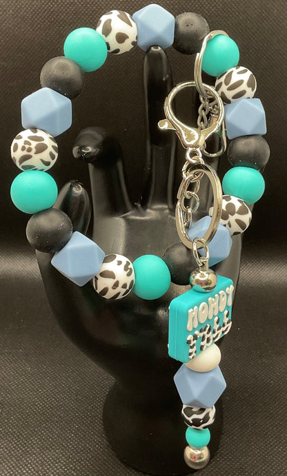 Silicone Wristlet with Keychain