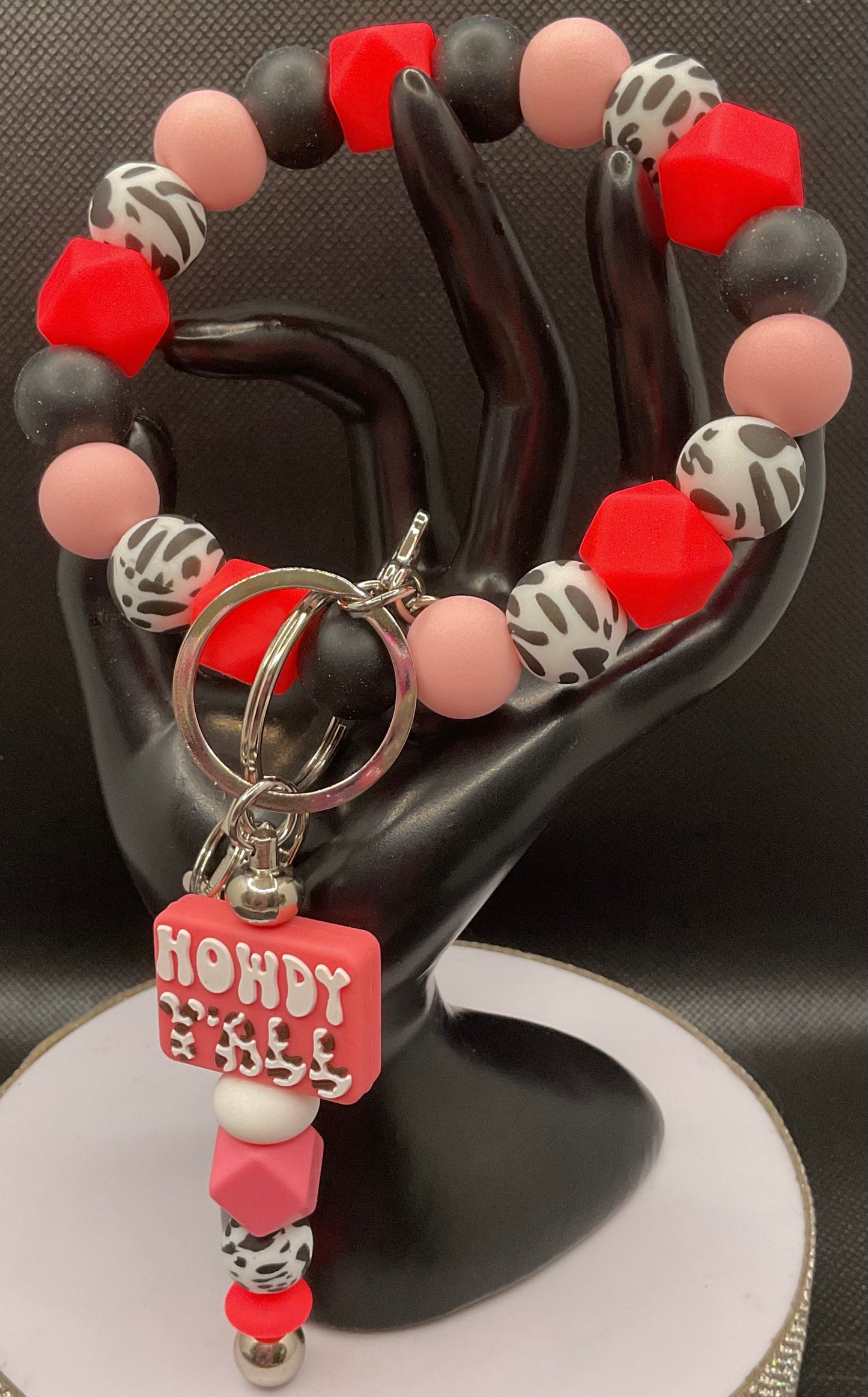 Silicone Wristlet with Keychain