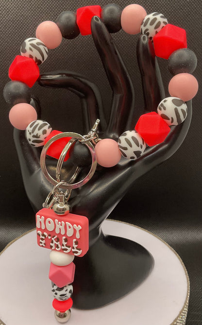 Silicone Wristlet with Keychain