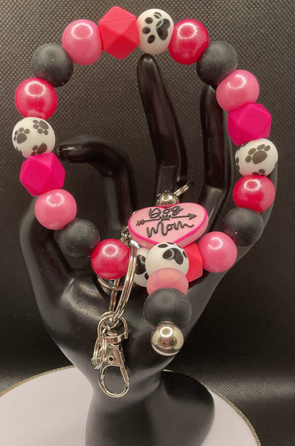 Silicone Wristlet with Keychain