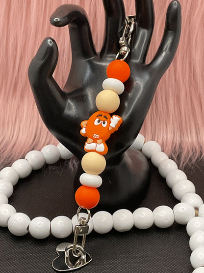 Beaded Phone Charm: Silicone Kindle Holder Strap