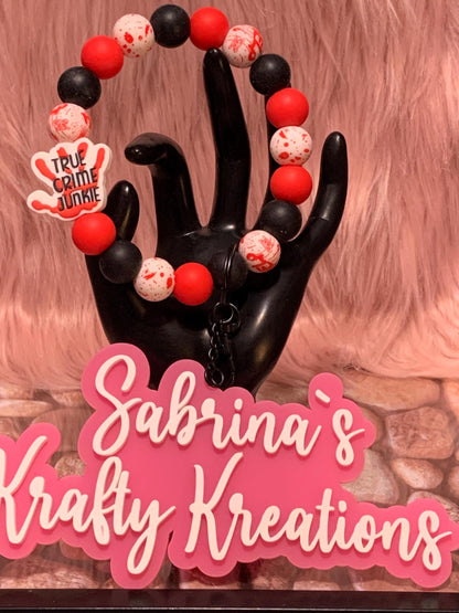 Silicone Beaded Wristlet