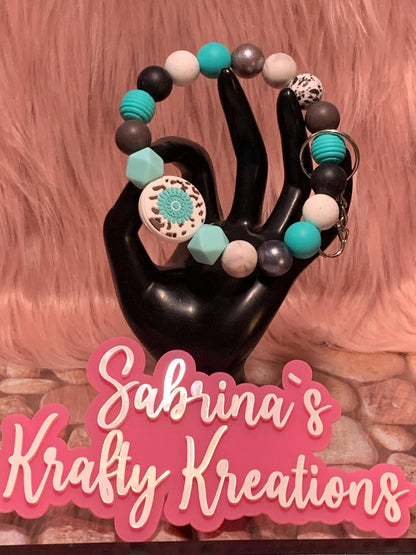 Silicone Beaded Wristlet