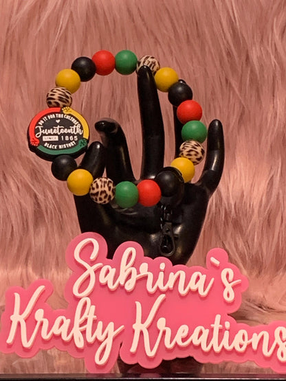 Silicone Beaded Wristlet