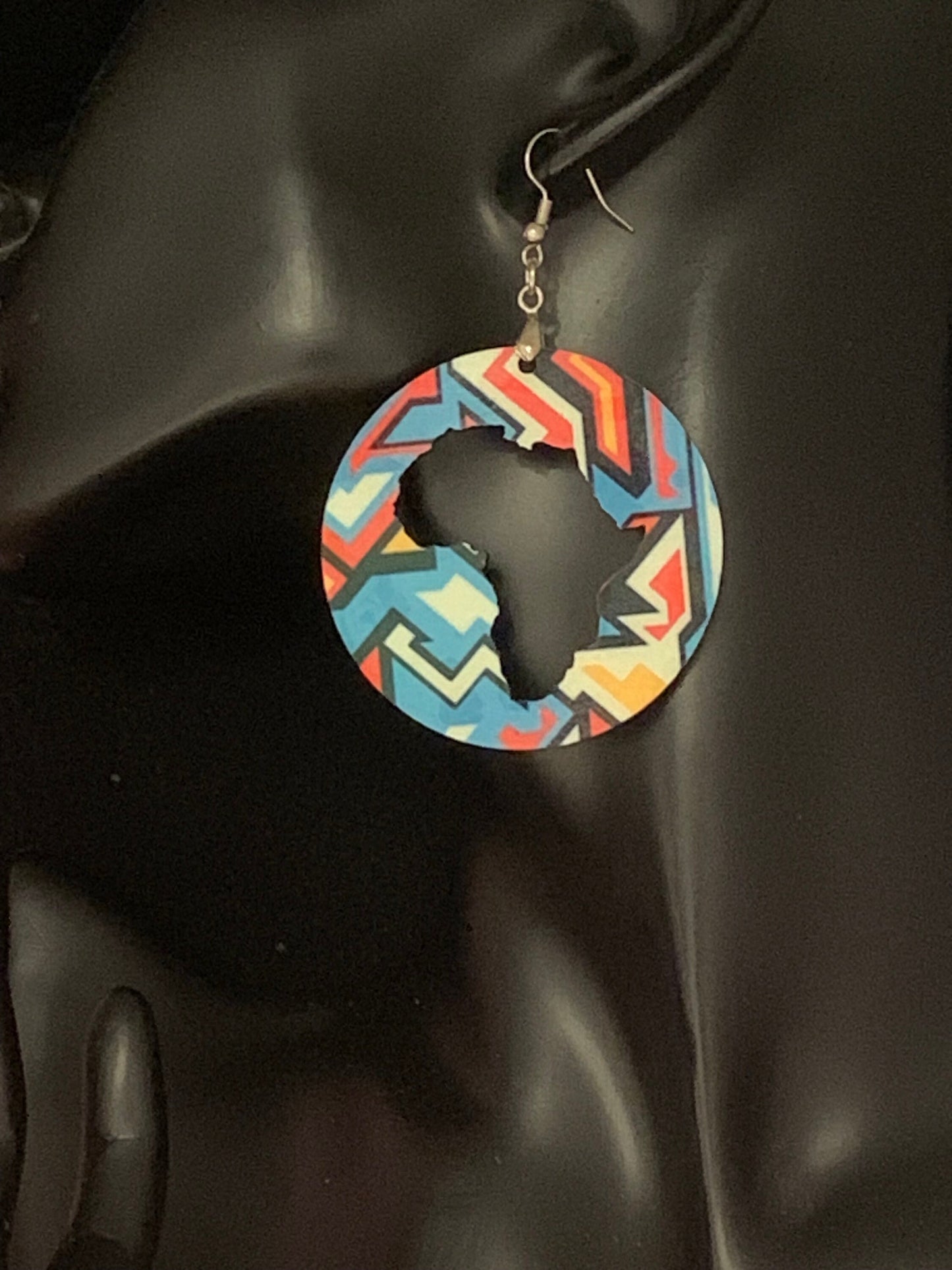 Africa Map Earrings