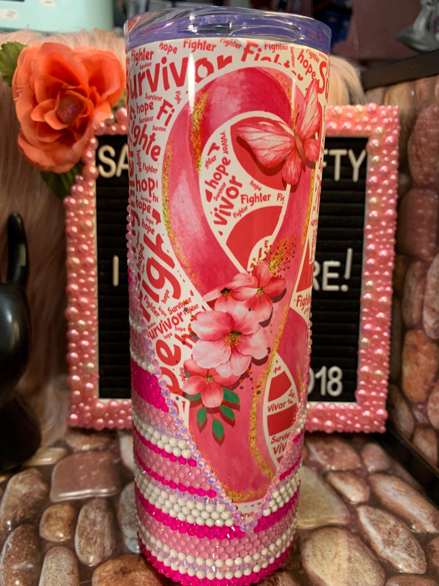 Breast Cancer/ Awareness/ Tumbler