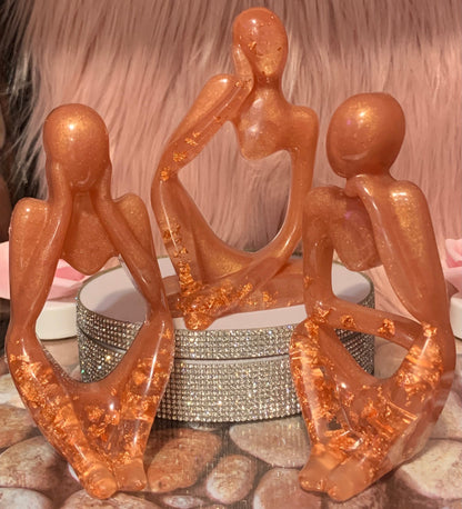 Thinkers/ Trinkets/Apple/Modern Art/Bookshelf/Resin Sculpture