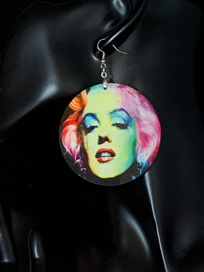 Woman Round Earrings