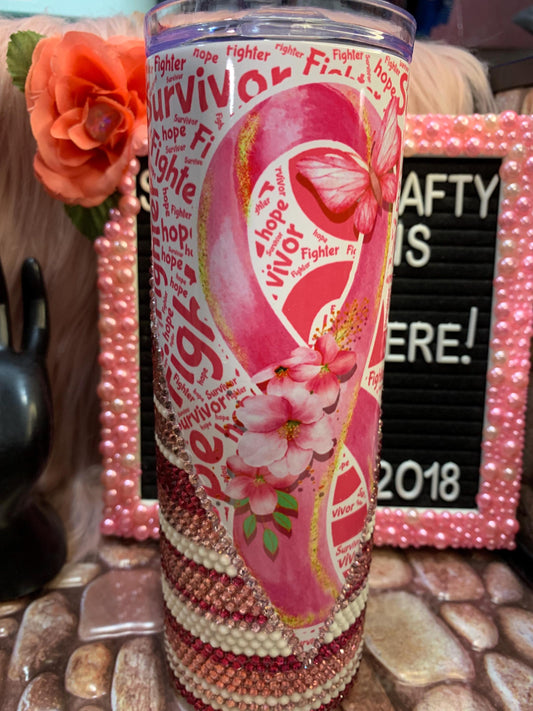 Breast Cancer/ Awareness/ Tumbler