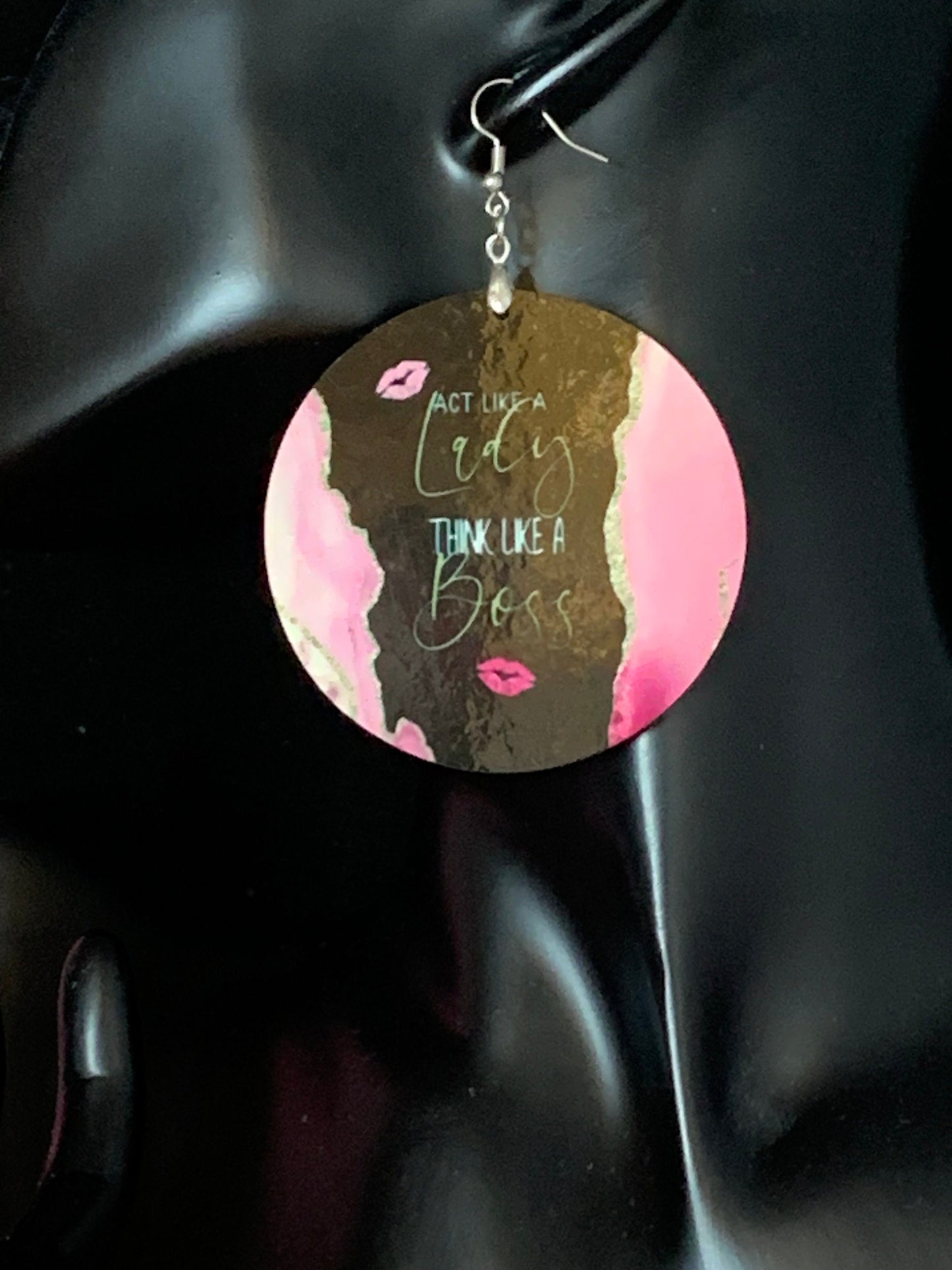 Woman Round Earrings