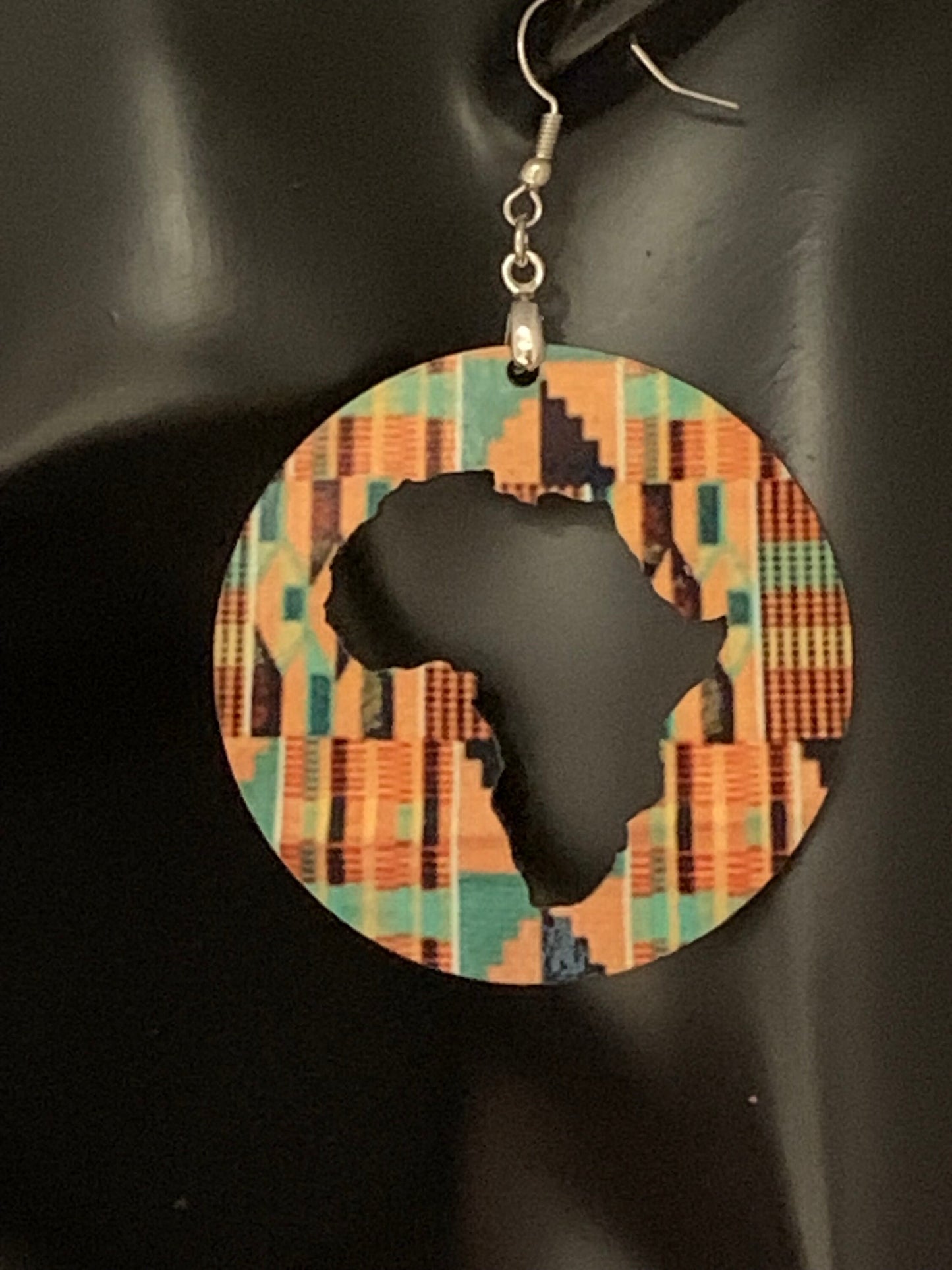 Africa Map Earrings