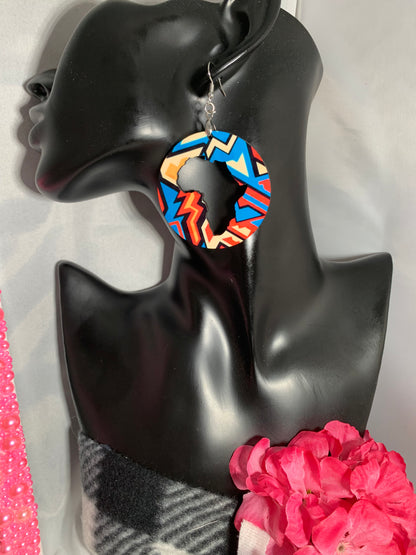 Africa/Earrings/Sublimation/Rectangle/Tear Drop/Round