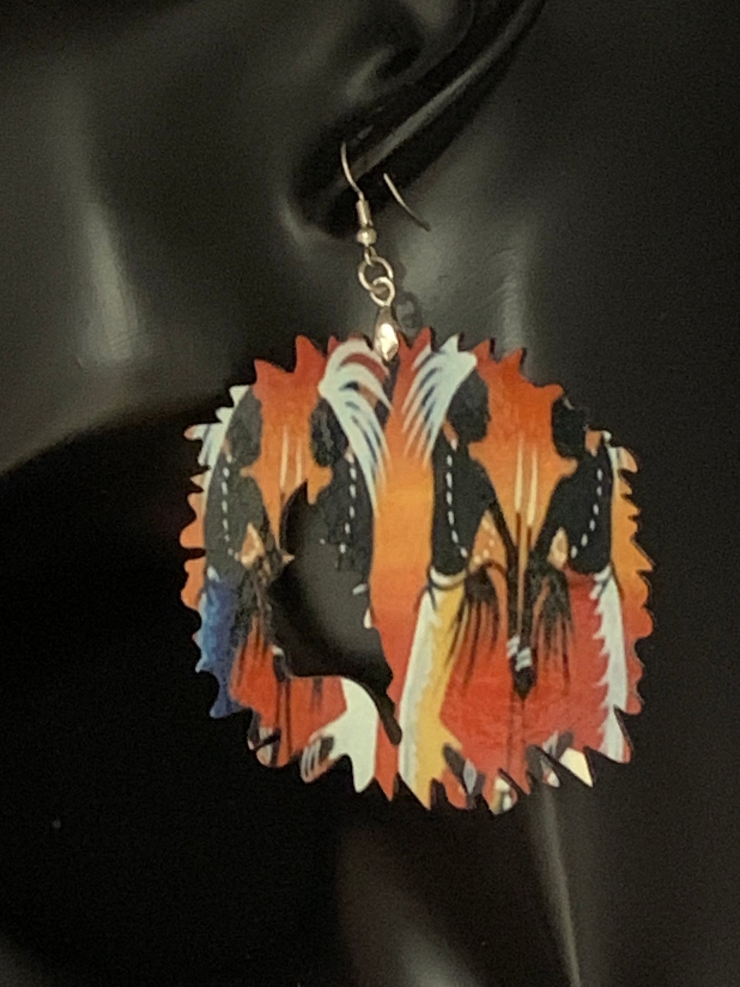 Africa/Earrings/Sublimation/Rectangle/Tear Drop/Round