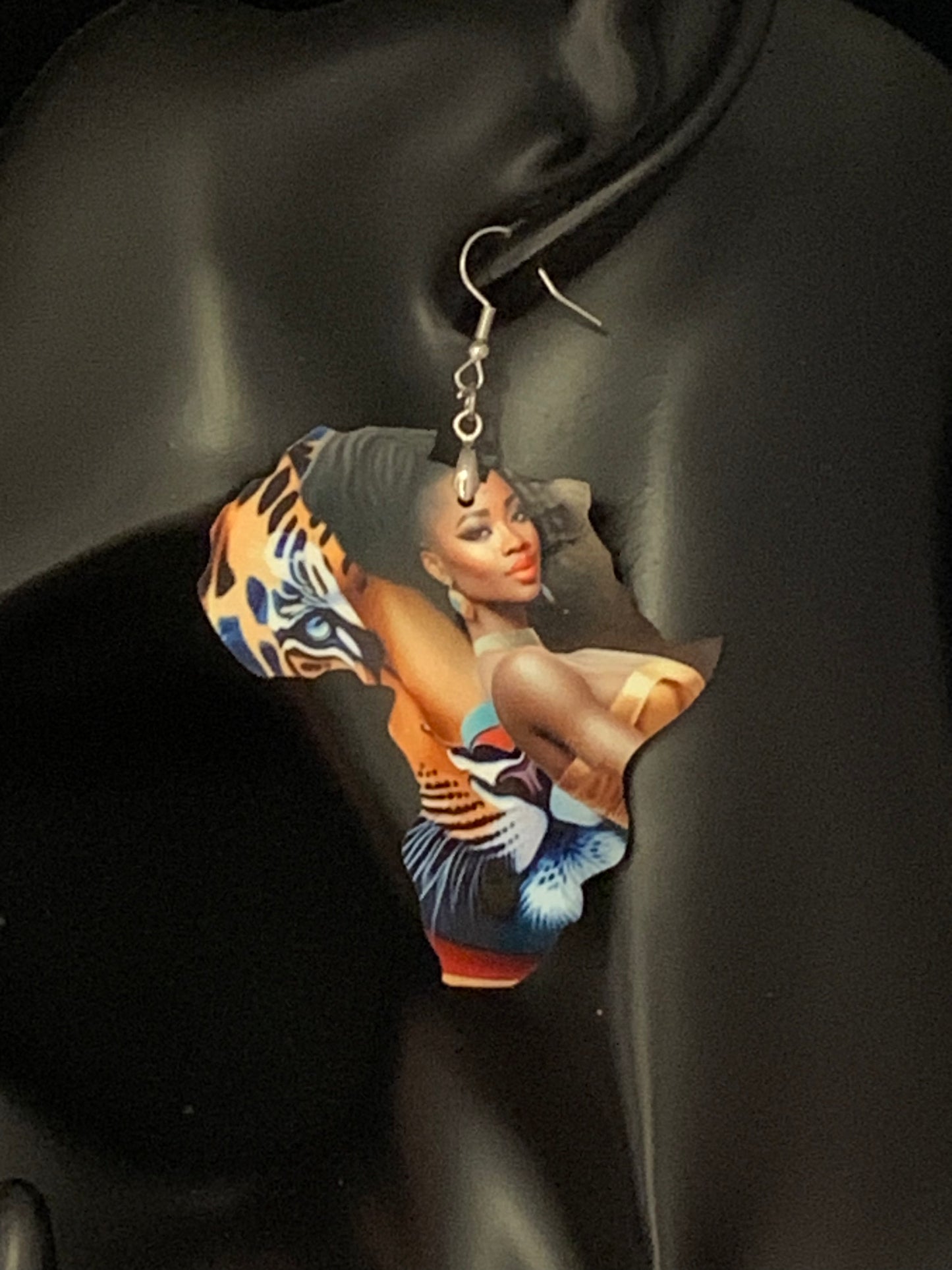 Africa/Earrings/Sublimation/Rectangle/Tear Drop/Round