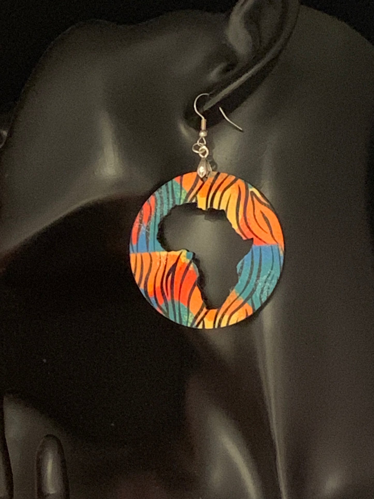 Africa/Earrings/Sublimation/Rectangle/Tear Drop/Round
