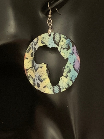 Africa/Earrings/Sublimation/Rectangle/Tear Drop/Round