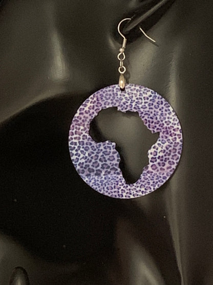 Africa/Earrings/Sublimation/Rectangle/Tear Drop/Round