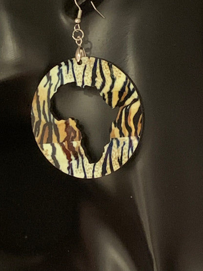 Africa/Earrings/Sublimation/Rectangle/Tear Drop/Round
