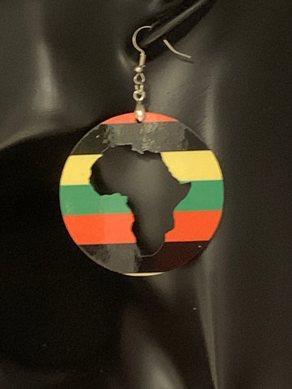 Africa/Earrings/Sublimation/Rectangle/Tear Drop/Round