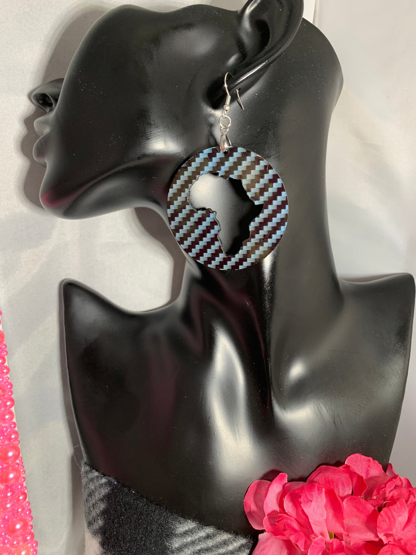 Africa/Earrings/Sublimation/Rectangle/Tear Drop/Round