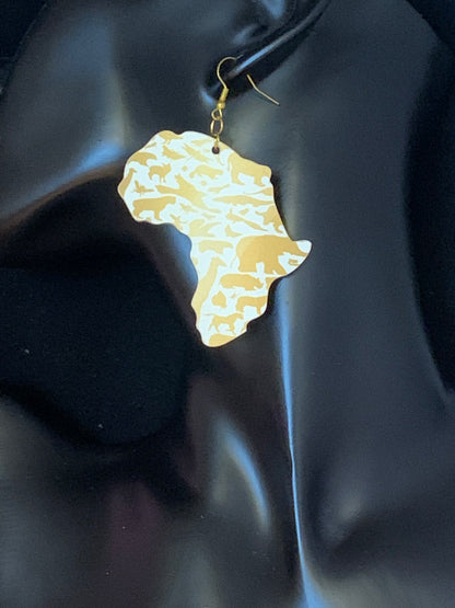 Africa/Earrings/Sublimation/Rectangle/Tear Drop/Round