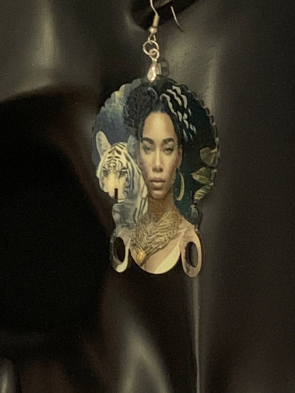Africa/Earrings/Sublimation/Rectangle/Tear Drop/Round