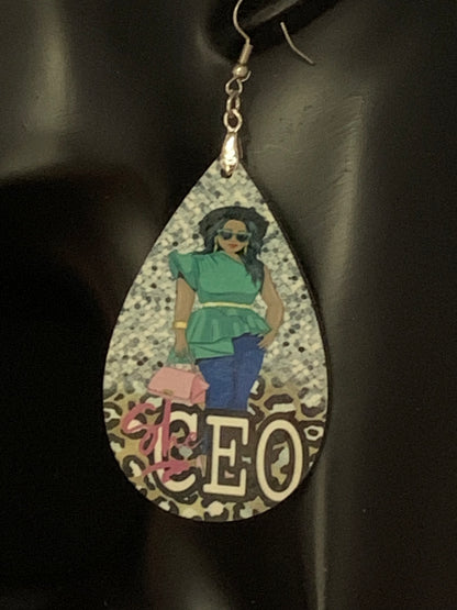 Africa/Earrings/Sublimation/Rectangle/Tear Drop/Round