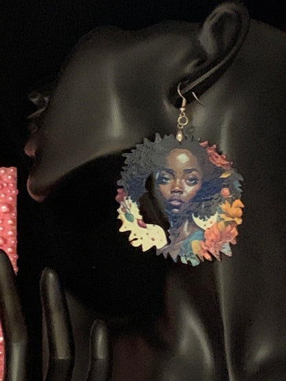 Africa/Earrings/Sublimation/Rectangle/Tear Drop/Round