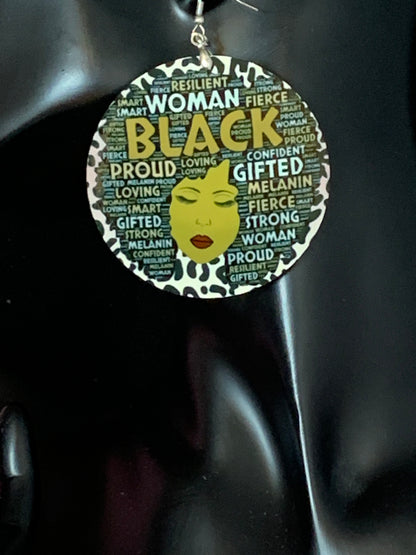 Africa/Earrings/Sublimation/Rectangle/Tear Drop/Round