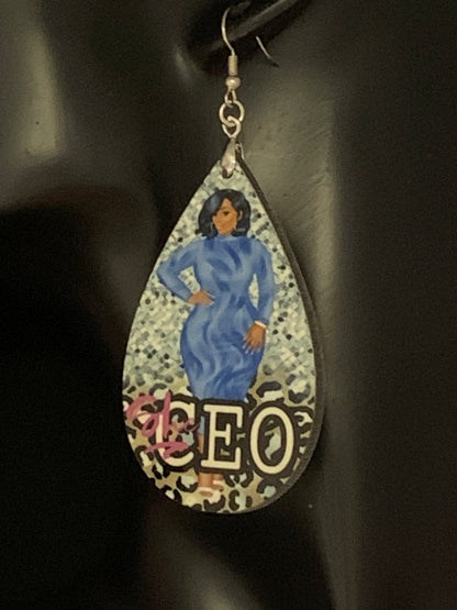 Africa/Earrings/Sublimation/Rectangle/Tear Drop/Round